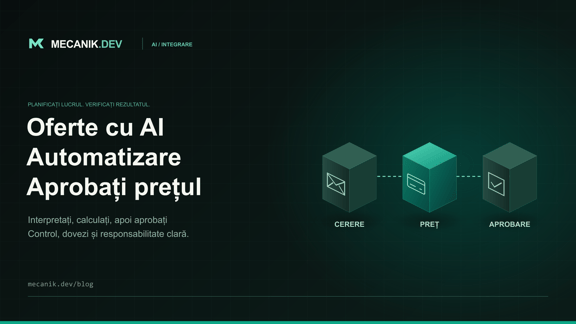 Automatizarea ofertelor cu AI: prețuri și aprobare