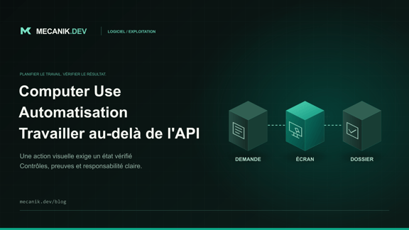 Automatisation par computer use : applications sans API