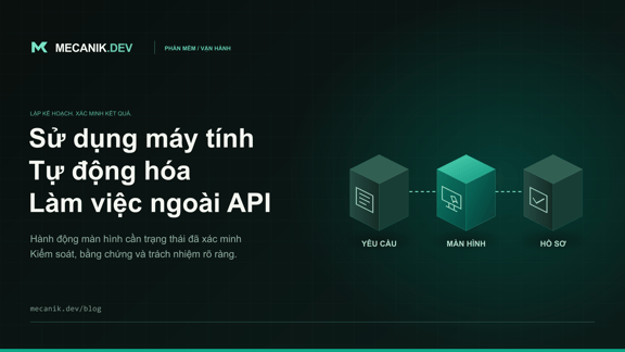 Tự động hóa sử dụng máy tính: ứng dụng cũ không có API