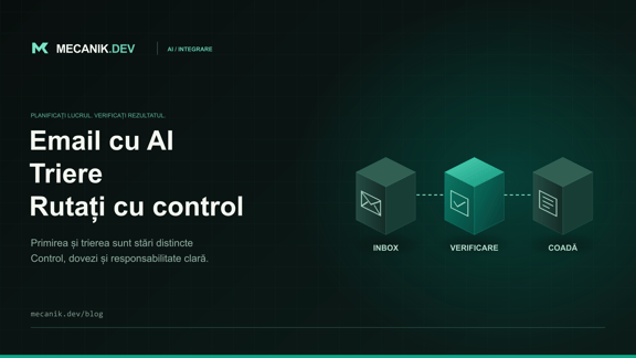 Trierea emailurilor cu AI: rutare cu control uman