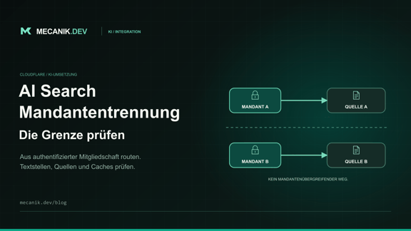 Cloudflare AI Search Mandantentrennung: jede Grenze prüfen