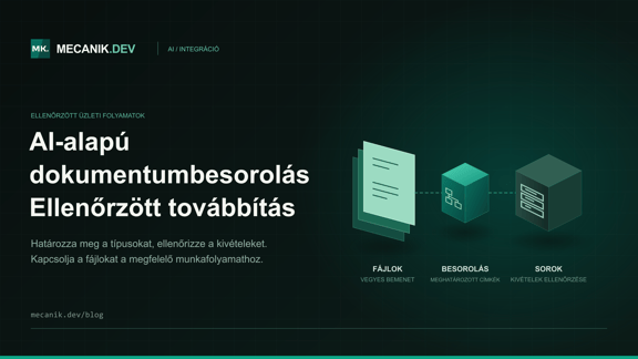 AI-alapú dokumentumosztályozás - Integráció és költségek