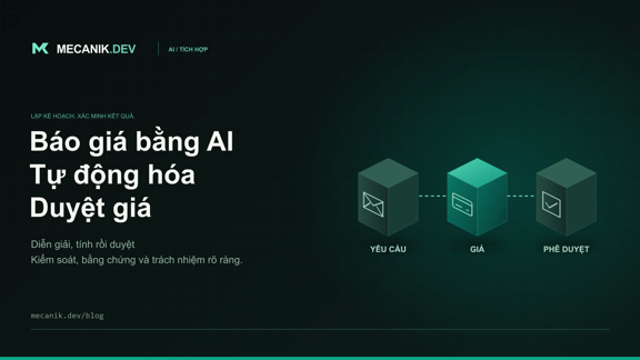 Tự động hóa báo giá bằng AI: quy tắc giá và phê duyệt