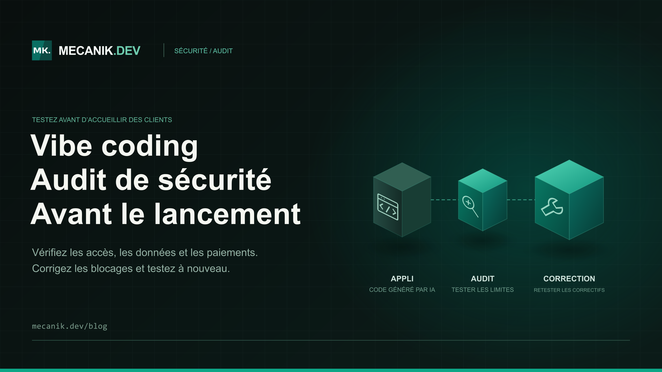 Audit de sécurité du vibe coding : votre app est-elle prête ?