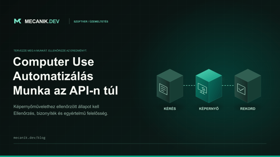 Computer use automatizálás: régi alkalmazások API nélkül