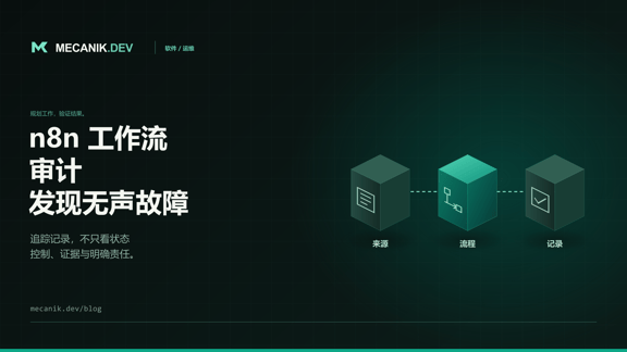n8n 工作流审计：发现无声业务故障
