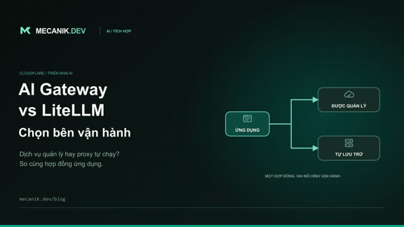 Cloudflare AI Gateway vs LiteLLM: nên vận hành gateway nào?