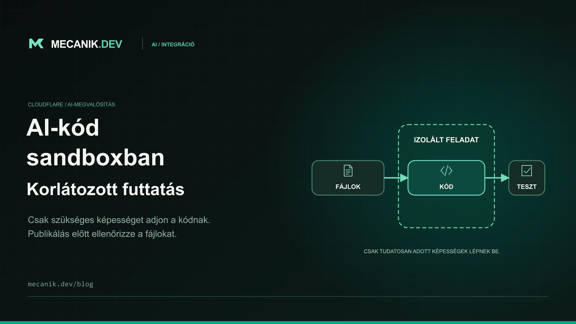 Cloudflare Sandbox AI-kódfuttatás: korlátok és kontrollok